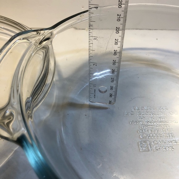 Vintage Anchor Ovenware 2 qt Covered Casserole Baking Bowl Clear Large with Lid - Picture 6 of 12